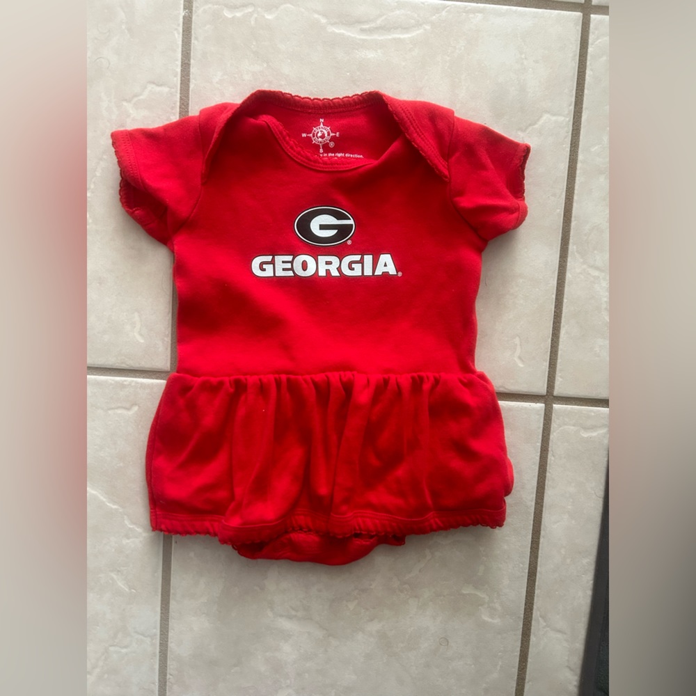University of Georgia baby outfit
